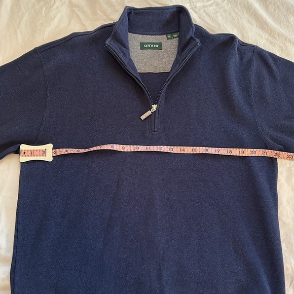 NWOT really nice men’s casual sweater. 1/4 zip and stand collar. - Picture 8 of 10